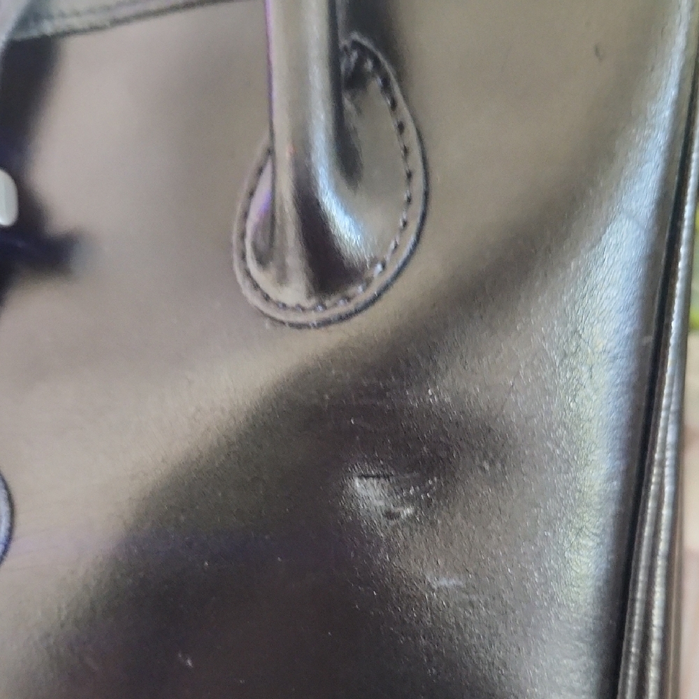 Longchamp Black Leather Tote Bag..Stunning Quiet Luxury! - Picture 5 of 15